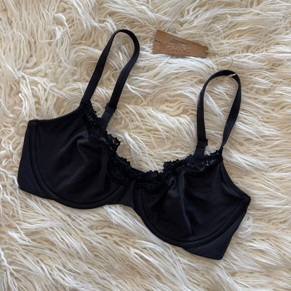 Skims Fits Everybody Lace Underwire Bra Onyx Size 34DD - Picture 3 of 9